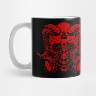 Red skull Mug